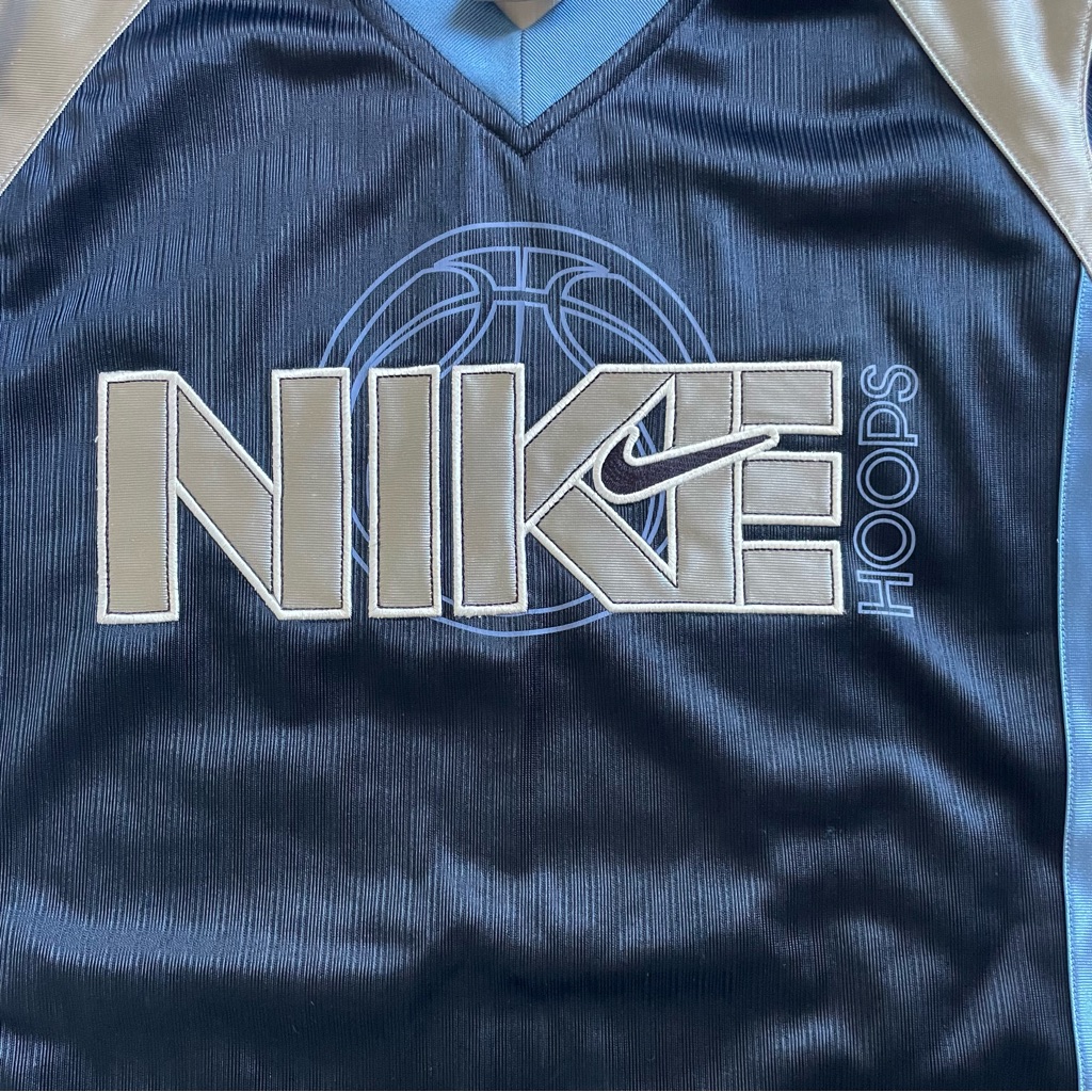 Nike Hoops Dark Blue Jersey With Light Blue Trim